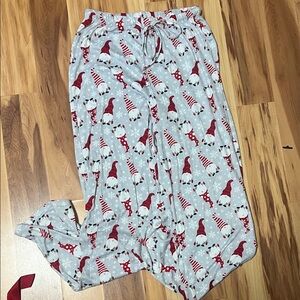 Festive Red and White Pajama Pants